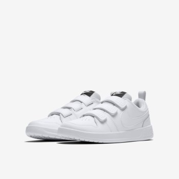 Nike Pico 5 - Nagyobb Gyerek Teniszcipő - Fehér/Platina/Fehér